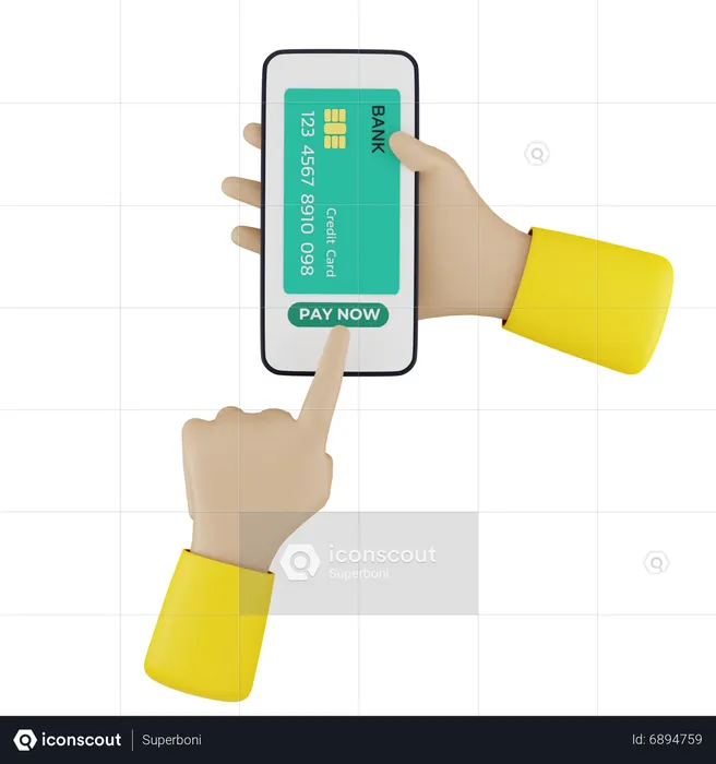 Online Card Payment  3D Icon