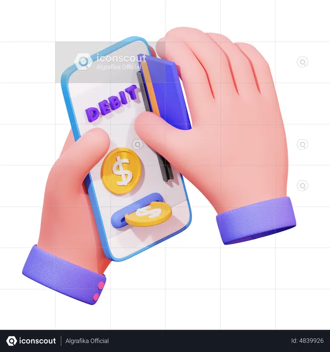 Online Card Payment  3D Icon