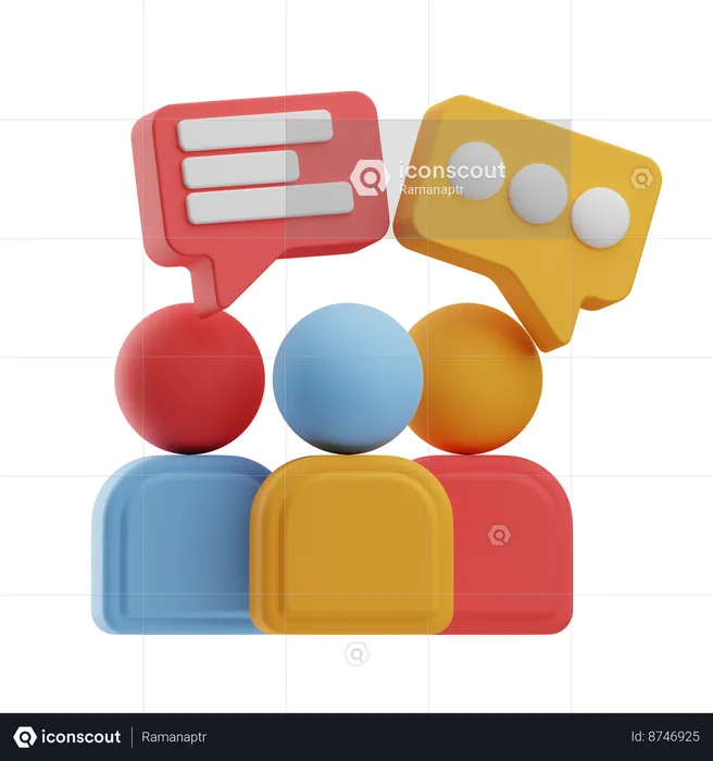 Online Chat  3D Icon