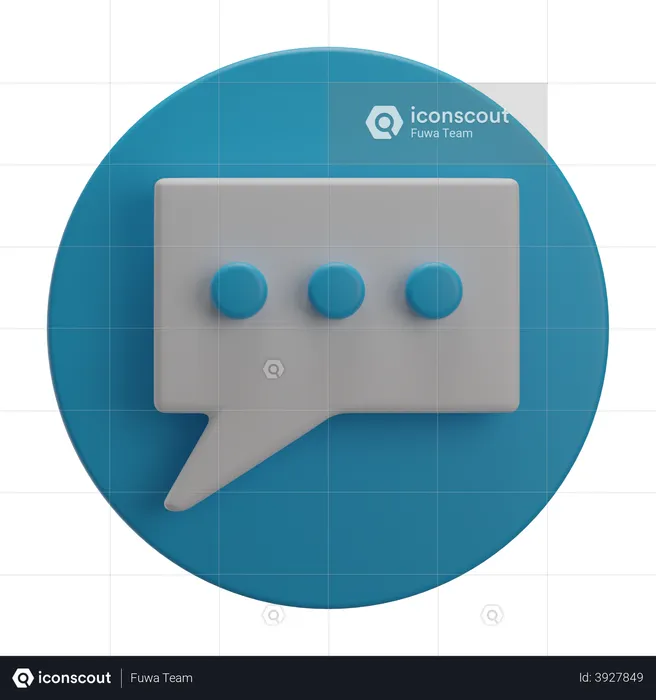 Online Chat  3D Illustration