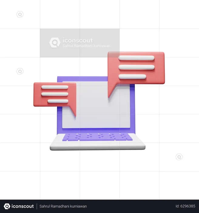 Online Chat  3D Icon