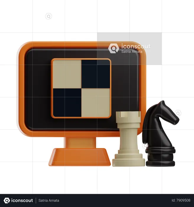 Online Chess  3D Icon