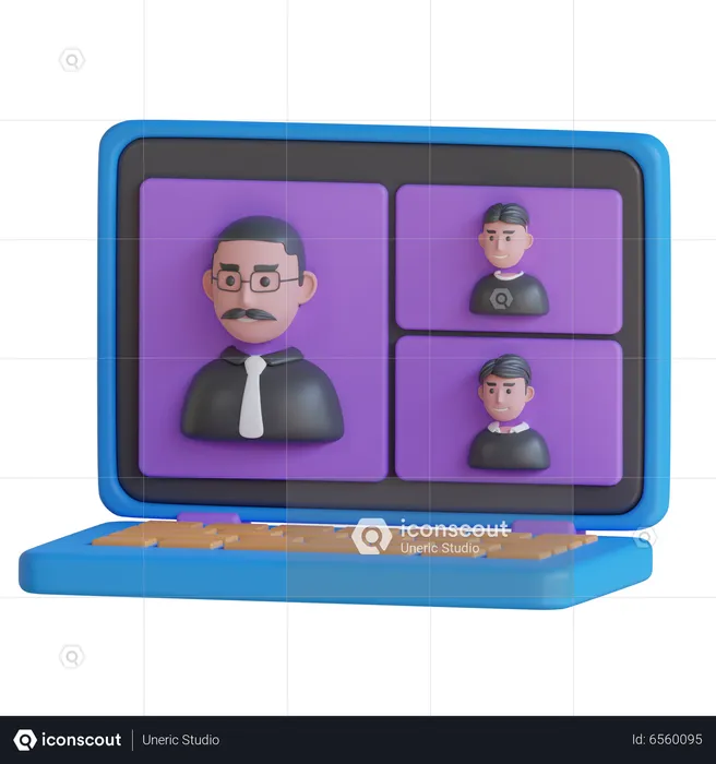 Online Class  3D Icon