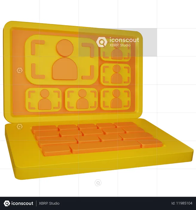 オンライン教室  3D Icon