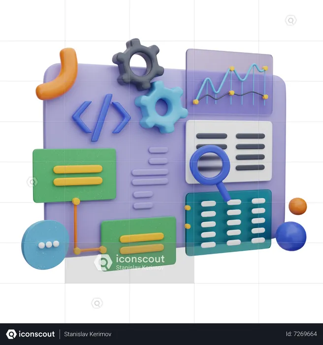 온라인 코딩 웹사이트  3D Illustration