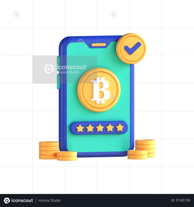 Online Crypto Rating  3D Icon