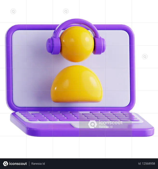 Online Customer Service  3D Icon