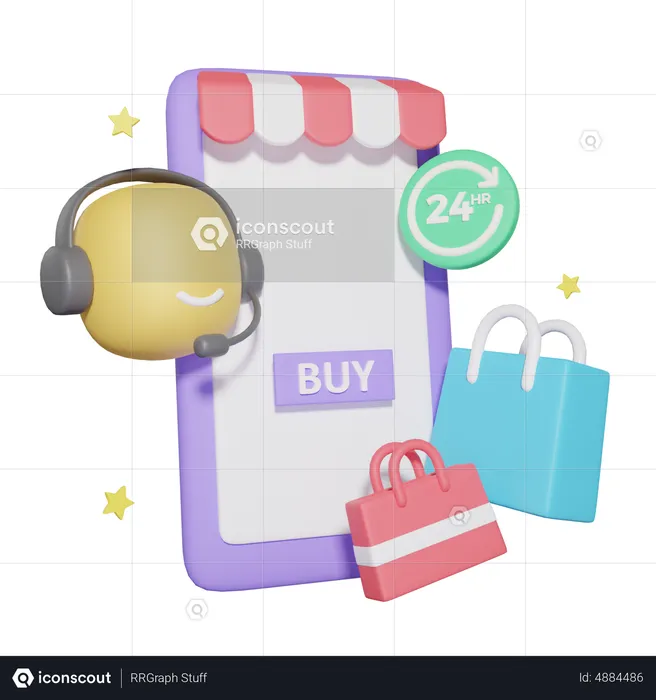 Online Customer Service  3D Icon