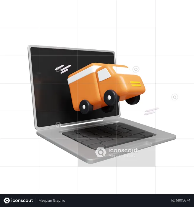 Online Delivery  3D Icon