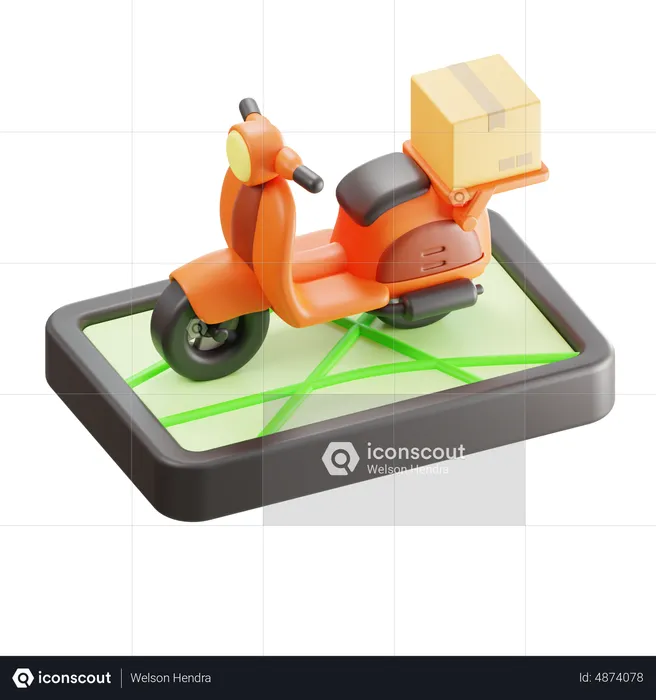 Online Delivery  3D Icon