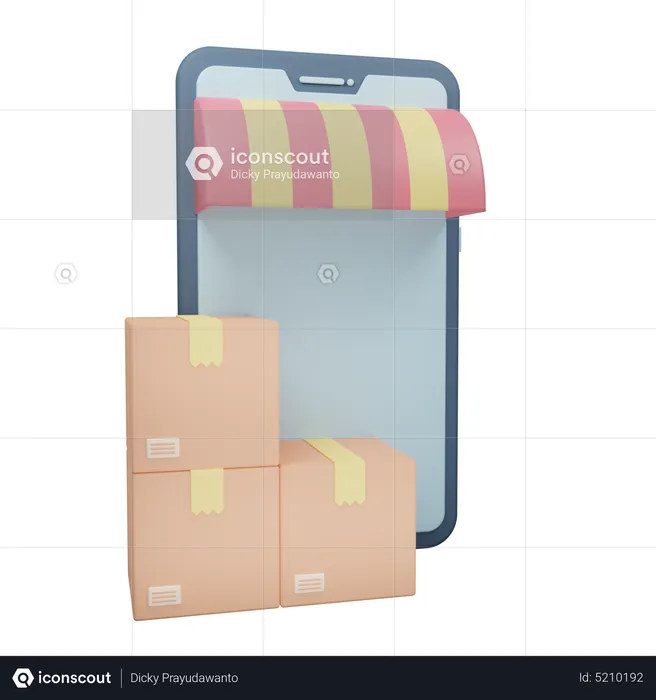 Online Delivery  3D Icon