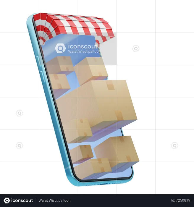 Online Delivery  3D Icon