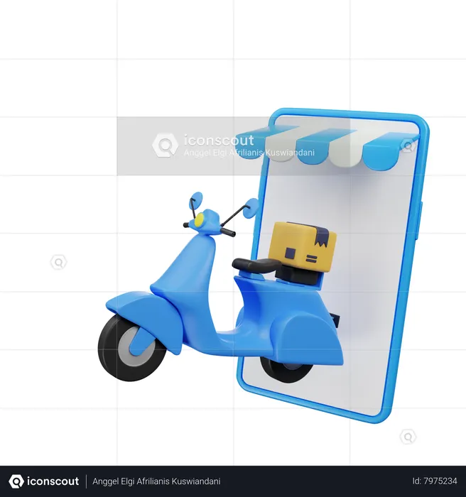 Online Delivery  3D Icon