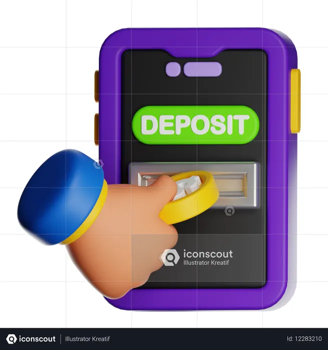 Online Deposit  3D Icon