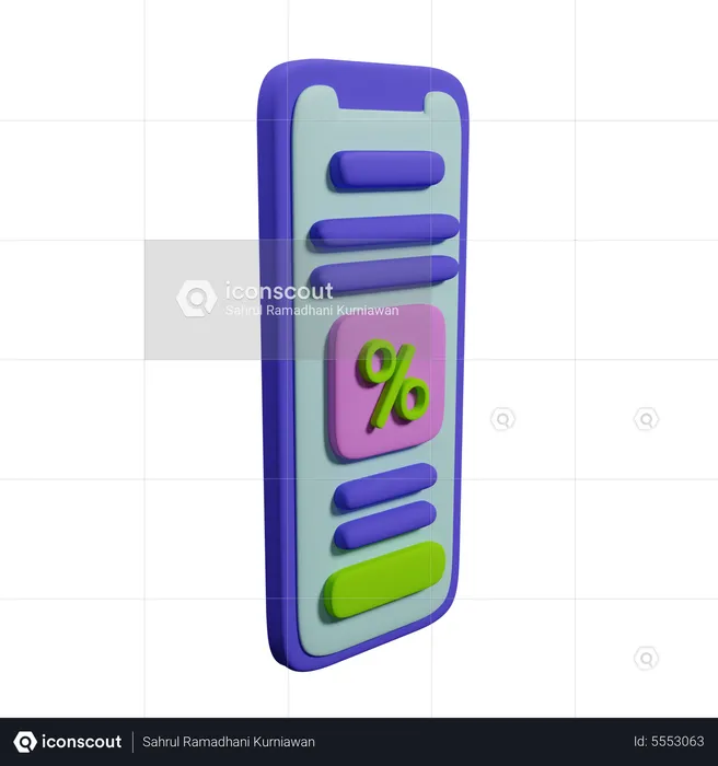 Online Discount  3D Icon