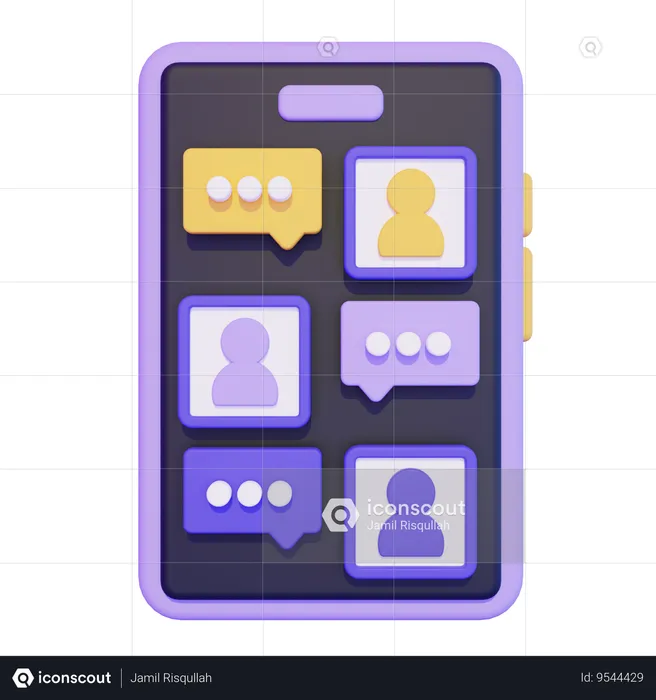 Online Discussion  3D Icon