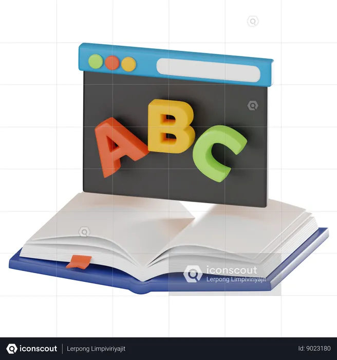 Online Education  3D Icon