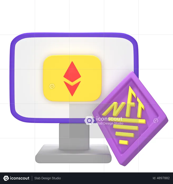 Online Ethereum  3D Icon