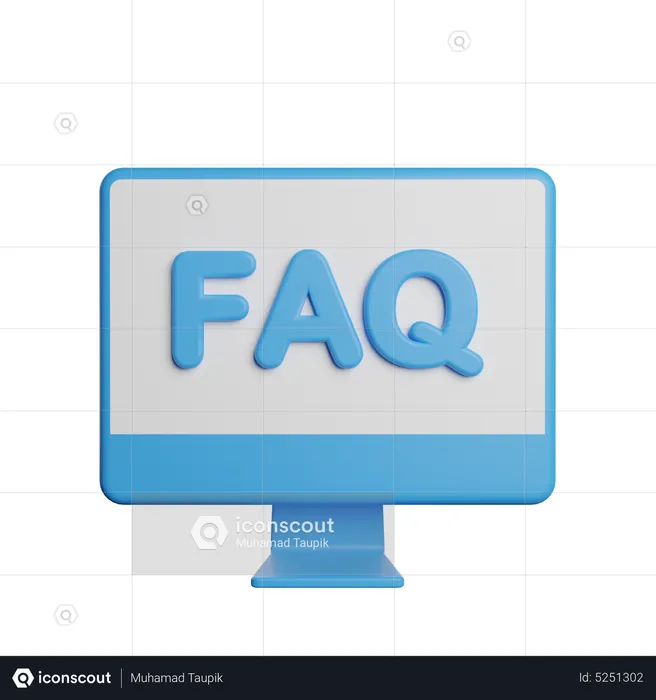 Online Faq  3D Icon