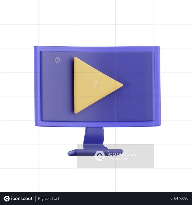 Online-Film  3D Icon