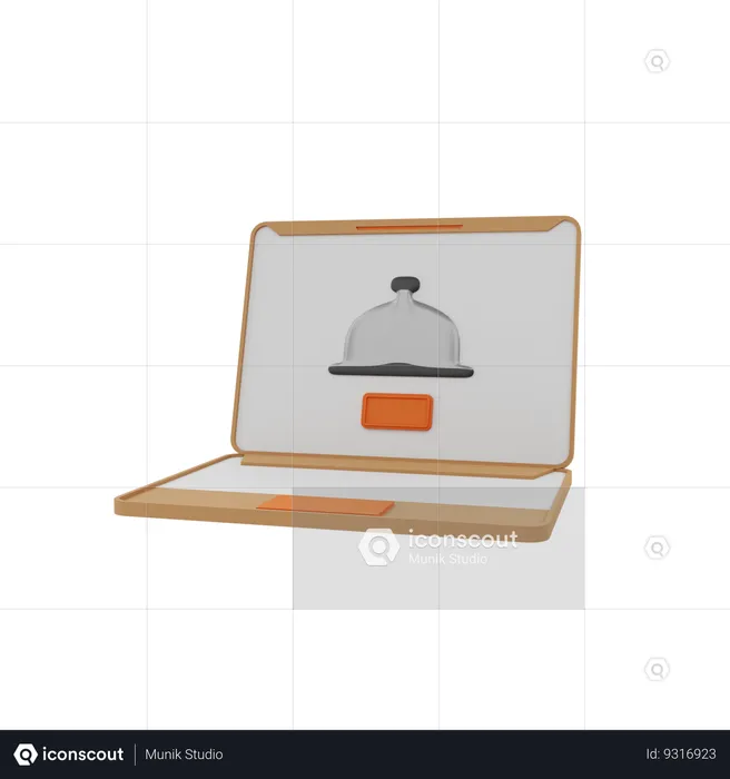 Online Food Order  3D Icon