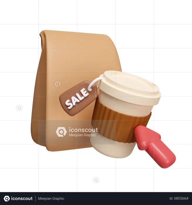 Online Food Order  3D Icon