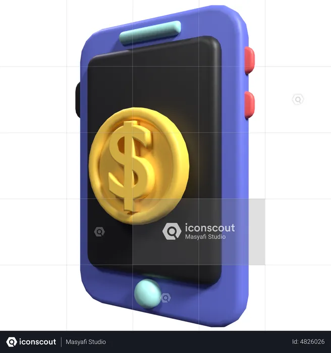 Online-Geld  3D Icon