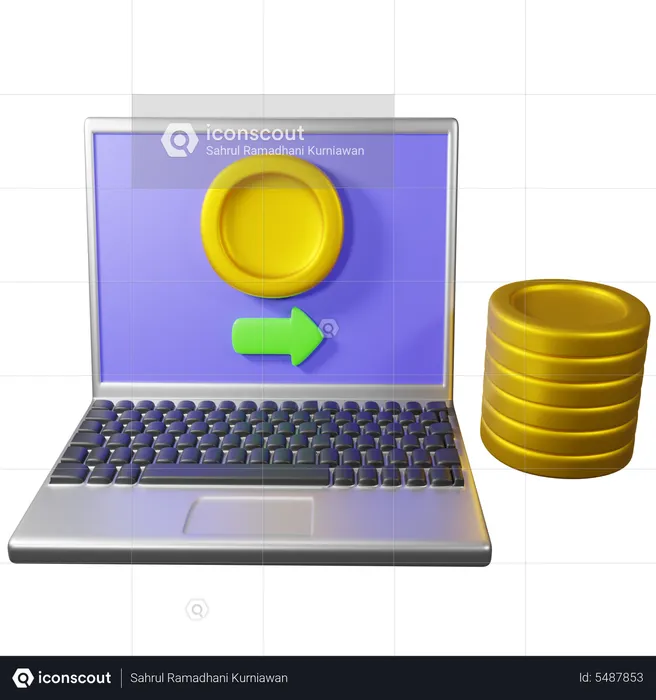 Online-Geld  3D Icon