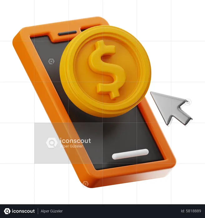 Online-Geld  3D Icon