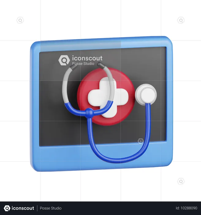 Online-Gesundheitsversorgung  3D Icon