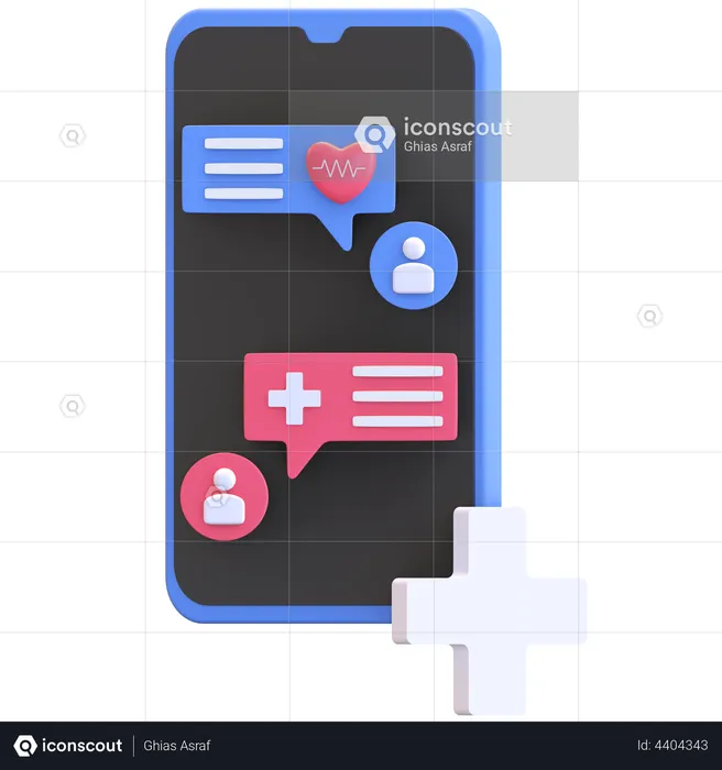 Online Health Checkup  3D Illustration