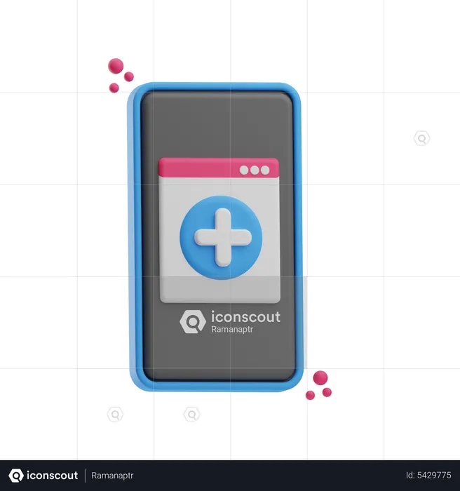 Online Healthcare  3D Icon