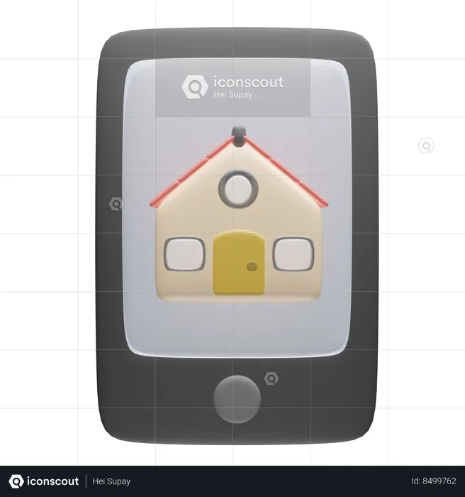 Online Home  3D Icon