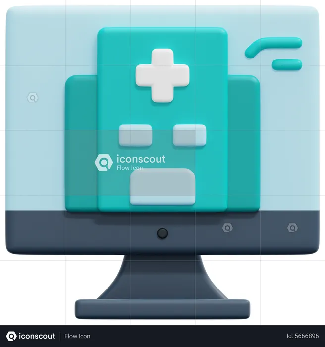 Online Hospital  3D Icon