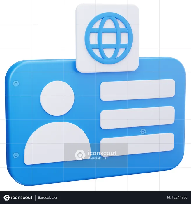 Online ID  3D Icon