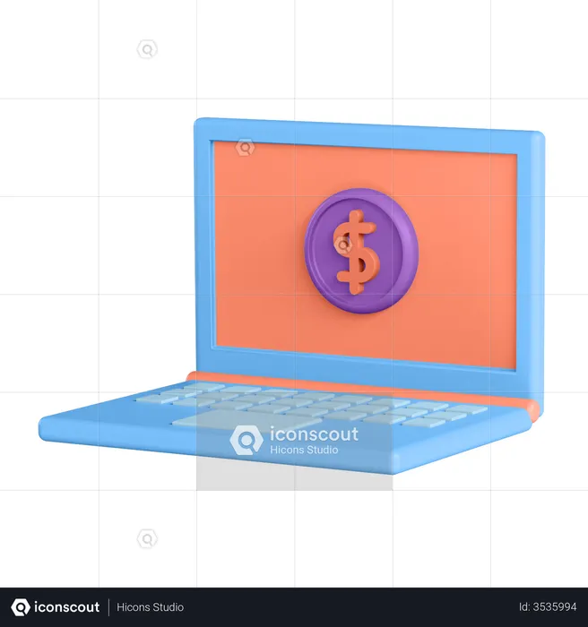 Online Loan  3D Illustration