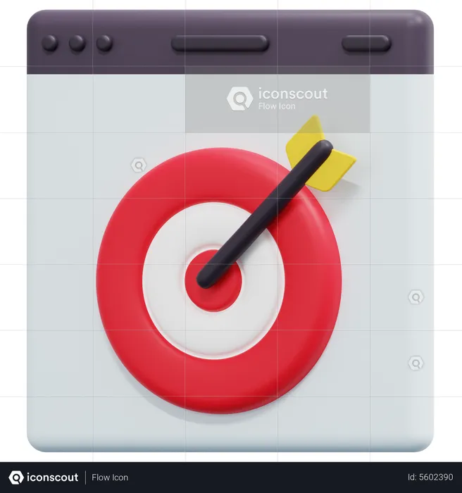 Online Marketing Target  3D Icon