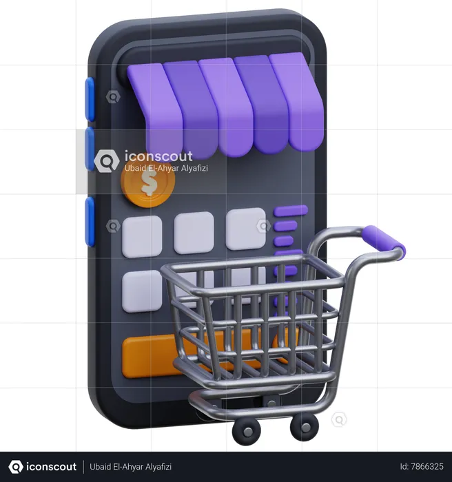 Online Marketplace  3D Icon