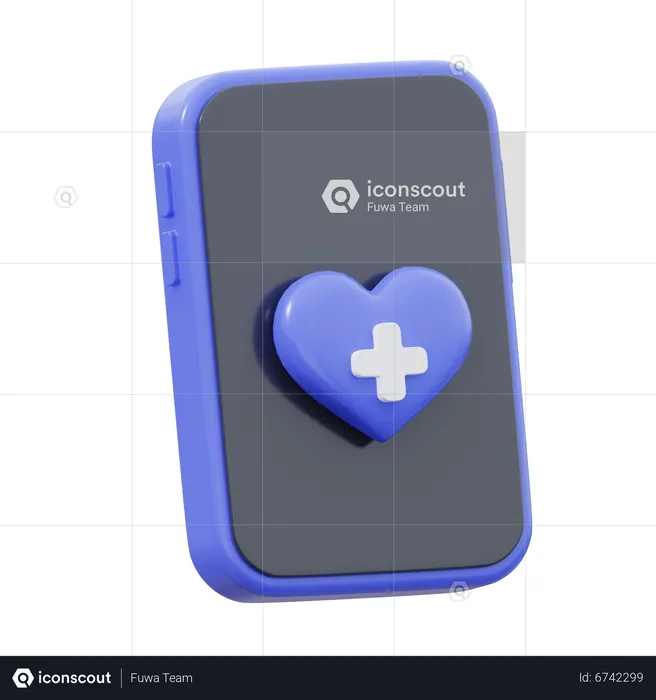 Online Medical App  3D Icon