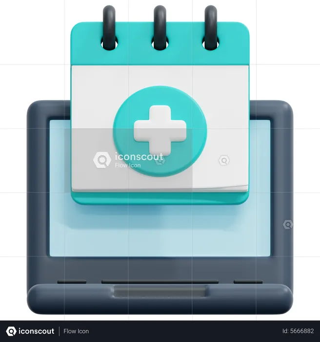 Online Medical Appointment  3D Icon