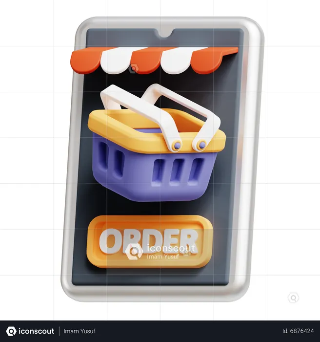 Online Order  3D Icon