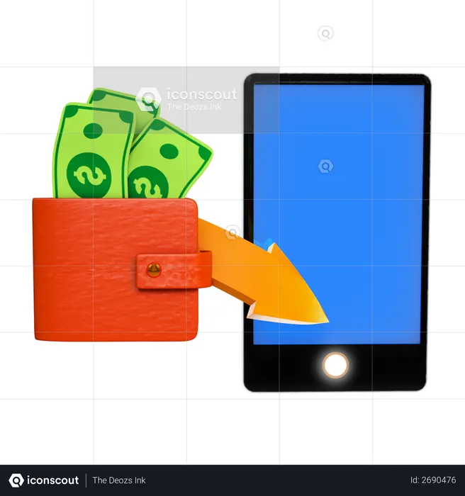Online payment  3D Illustration