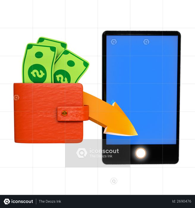 Online payment 3D Illustration