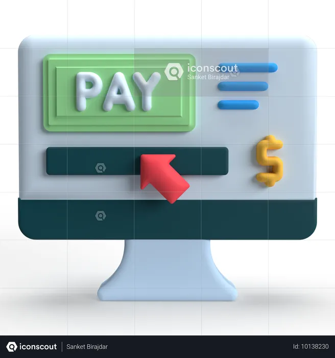 Online Payment  3D Icon