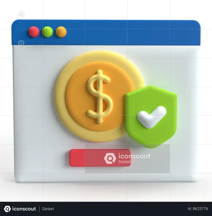 Online Payment  3D Icon