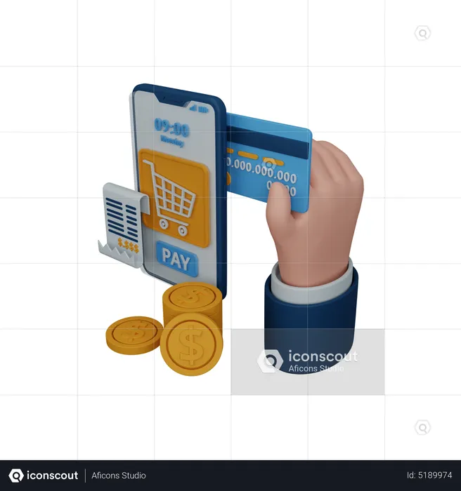 Online payment  3D Icon