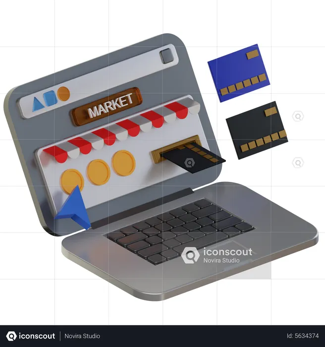 Online Payment  3D Icon