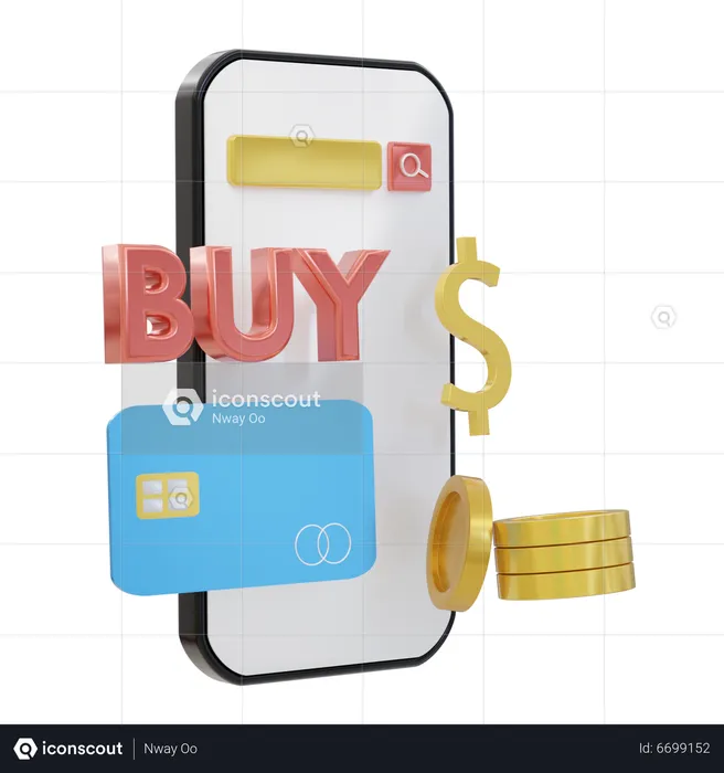 Online Payment  3D Illustration