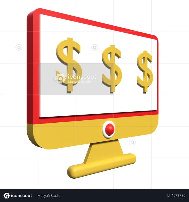 Online Payment  3D Illustration