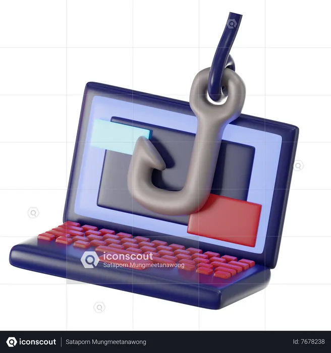 Online Phishing  3D Icon